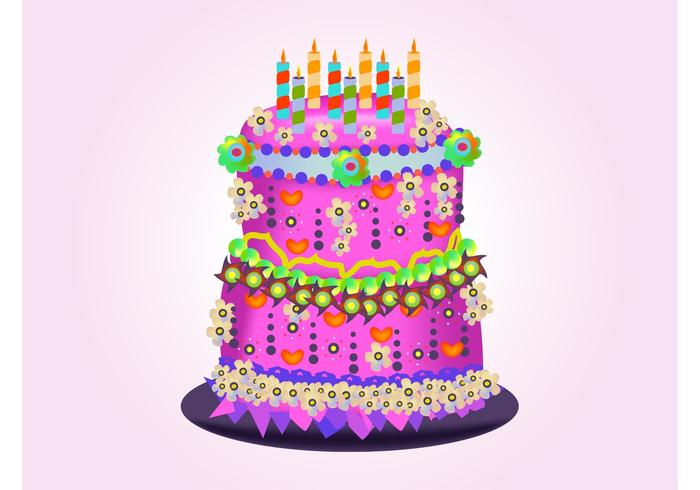 Birthday Cake Vector Birthday Cake Vector