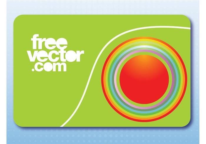 Business Card With Circles Business Card With Circles
