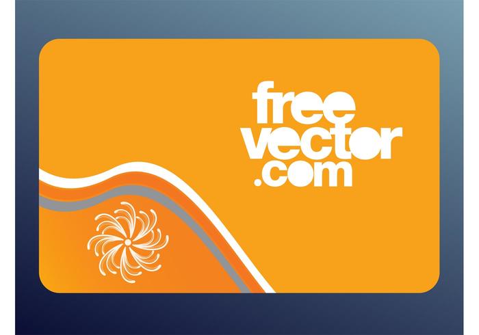 Orange Vector Card