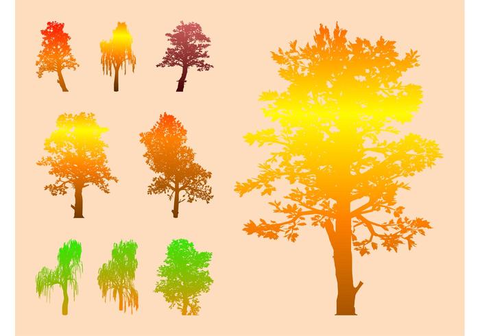 Colorful Vector Trees Colorful Vector Trees