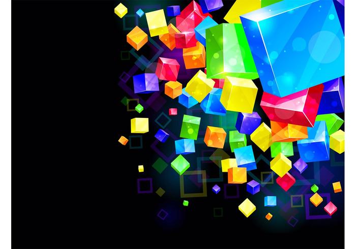 Colorful Cubes Background Colorful Cubes Background