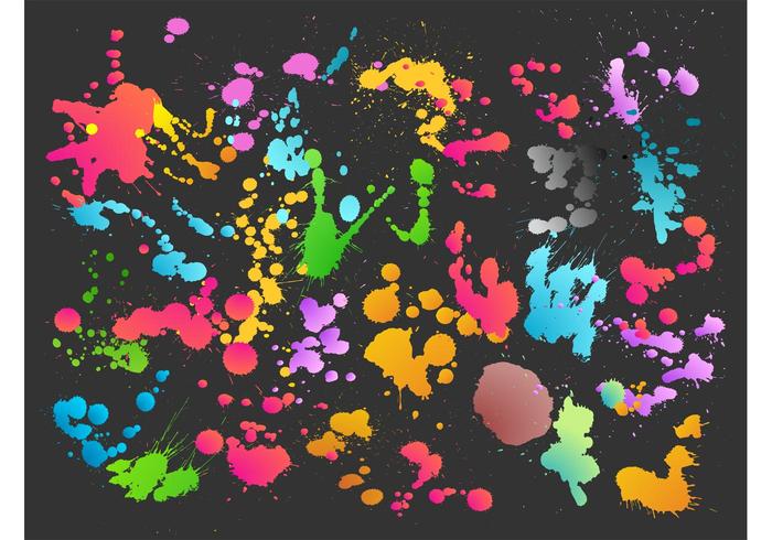 Colorful Splatter Vector Colorful Splatter Vector