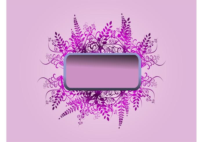 Purple Flowers Banner