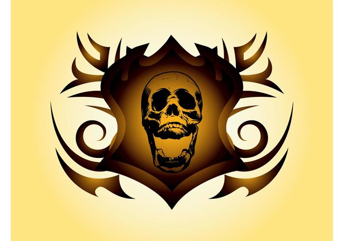 Skull Shield Vector Skull Shield Vector