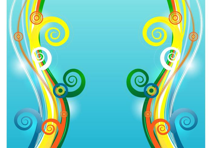 Colorful Vector Swirls Colorful Vector Swirls