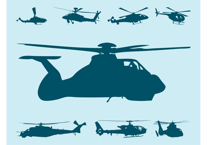 Helicopters Vector Helicopters Vector