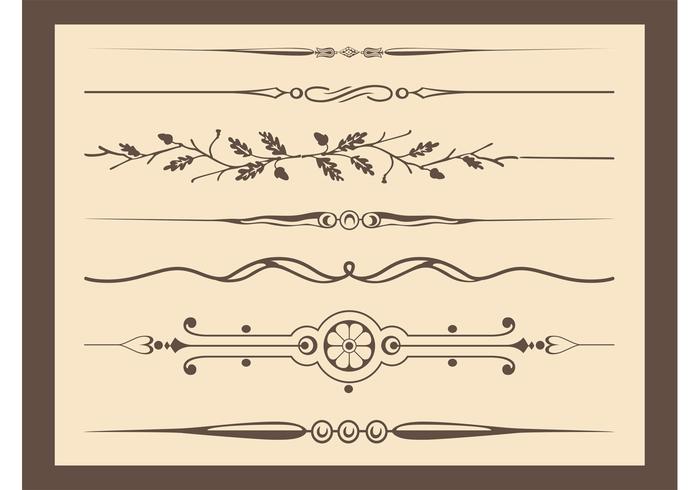 Antique Vector Ornaments Antique Vector Ornaments