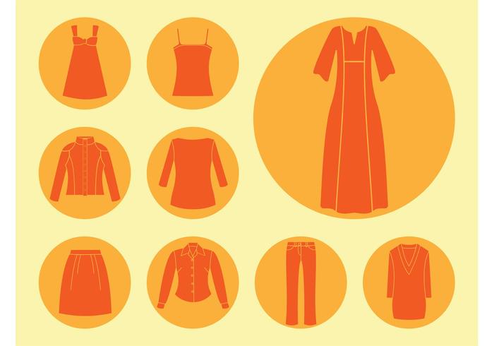 Clothes Icons Vector Clothes Icons Vector