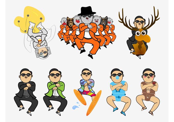 Gangnam estilo de vectores