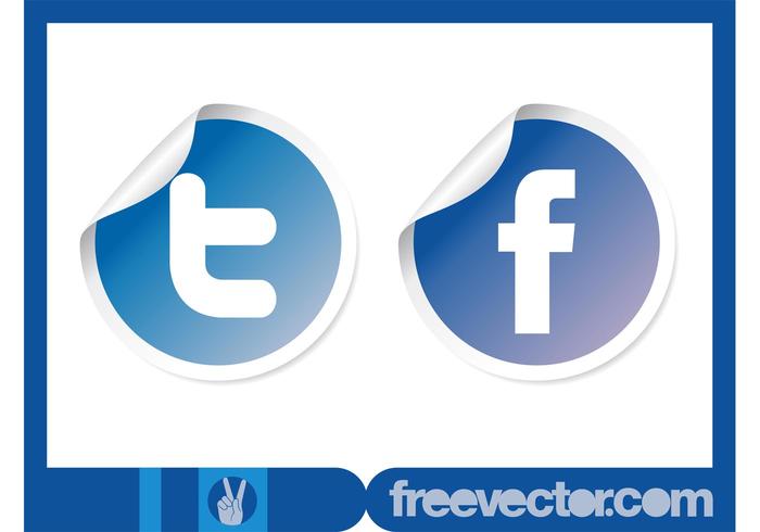 Vector Social Stickers Vector Social Stickers