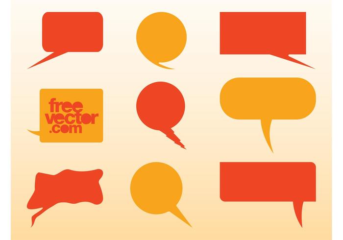 Speech Balloons Vector Speech Balloons Vector