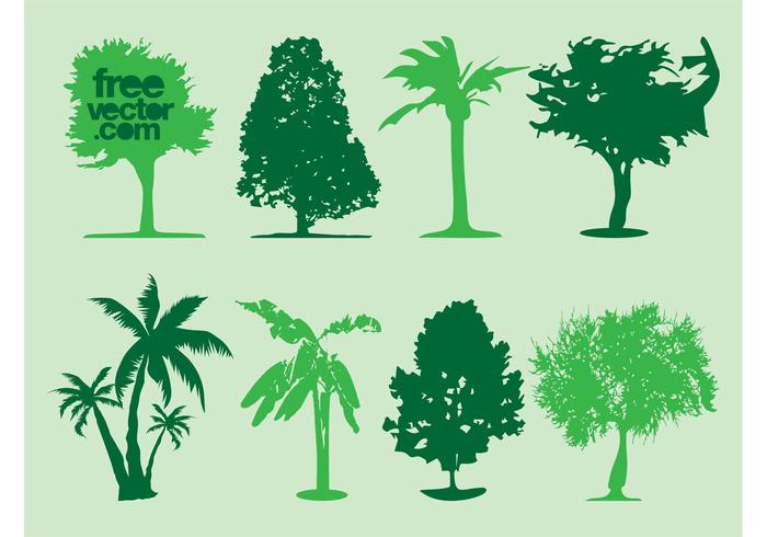 Tree Silhouettes Vector Tree Silhouettes Vector