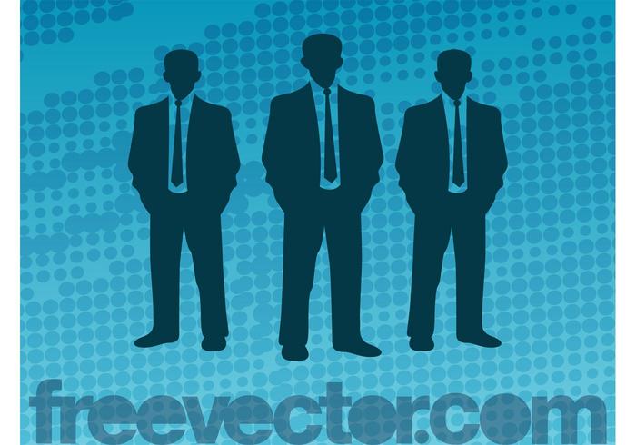 Vector Businessmen Silhouettes Vector Businessmen Silhouettes