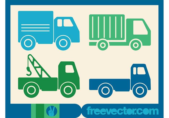 Trucks Icons Vector Trucks Icons Vector