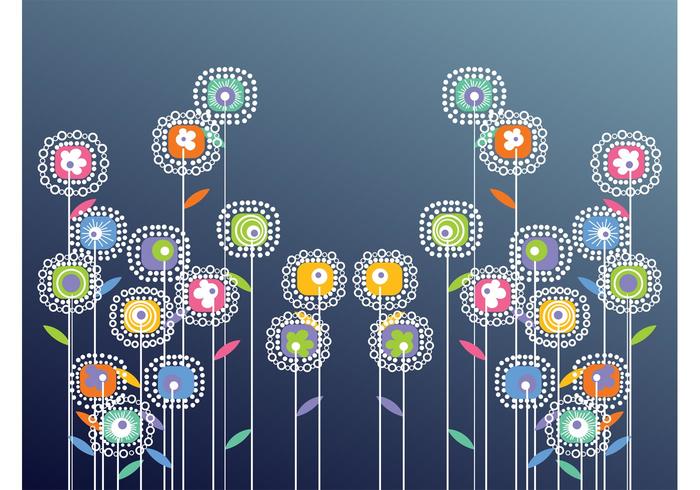 Abstract Vector Flowers Abstract Vector Flowers