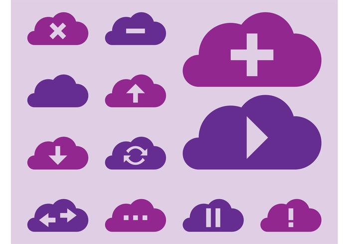 Vector Clouds Icons Vector Clouds Icons