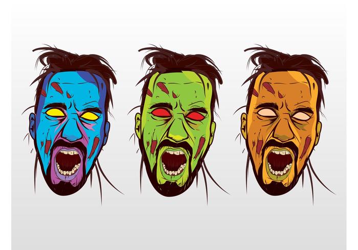 Colorful Vector Zombies