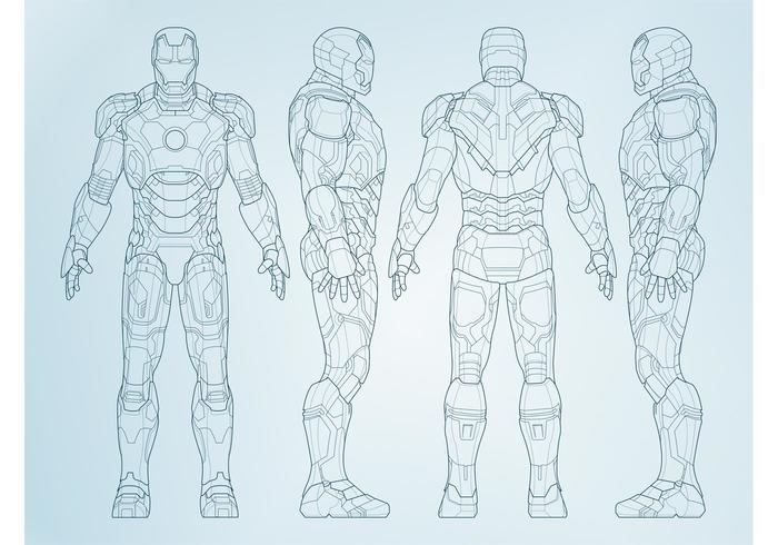 Vector Iron Man