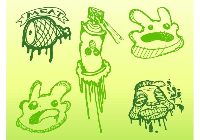 Graffiti Doodles Vector Graffiti Doodles Vector