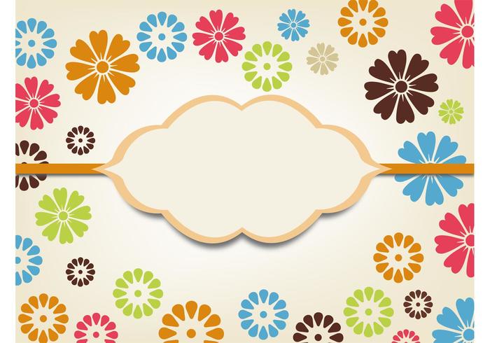 Vector Background With Flowers Vector Background With Flowers