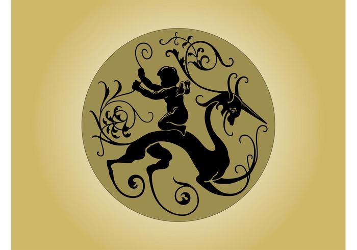 Vector Cupid Badge Vector Cupid Badge
