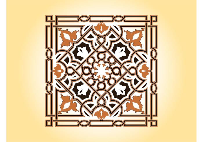 Vector Floral Tile Design Vector Floral Tile Design