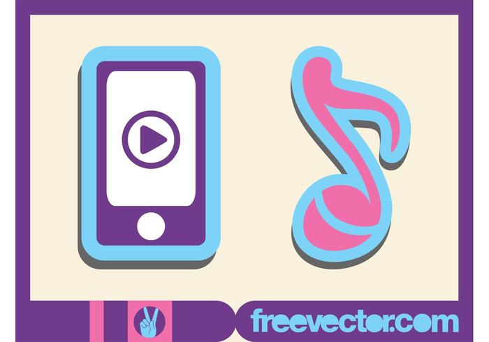 Vector Music Stickers Vector Music Stickers