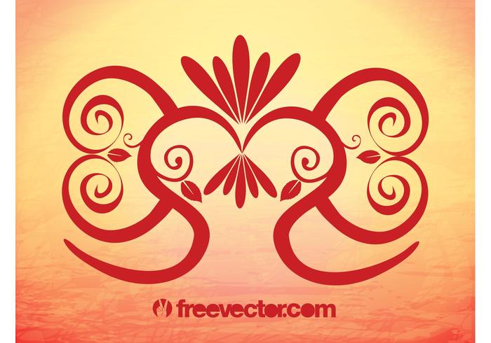 Floral Scroll Vector Floral Scroll Vector
