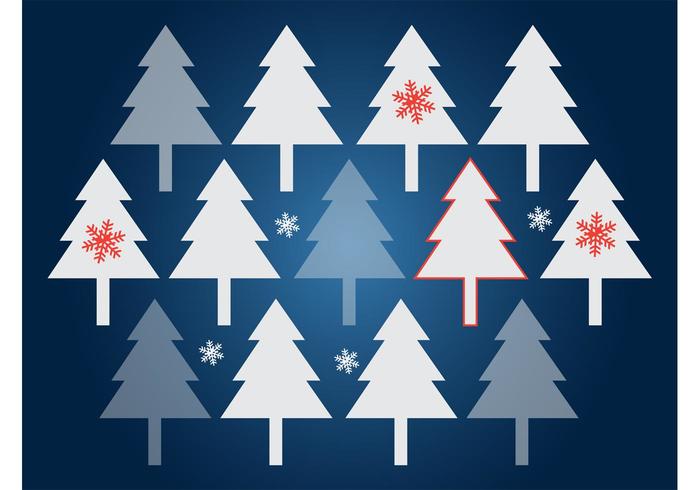 Christmas Trees Vector Background Christmas Trees Vector Background
