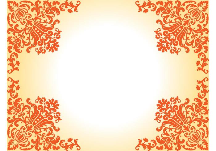 Antique Floral Frame Vector Antique Floral Frame Vector
