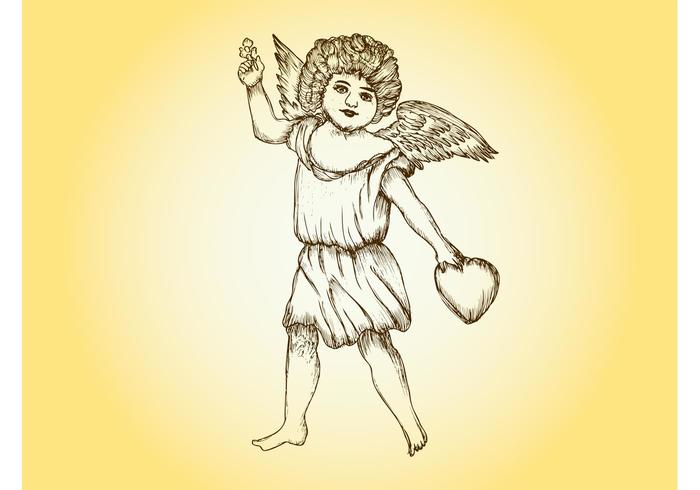 Vintage Cupid Vector Vintage Cupid Vector