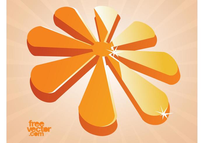 3D Flower Vector 3D Flower Vector