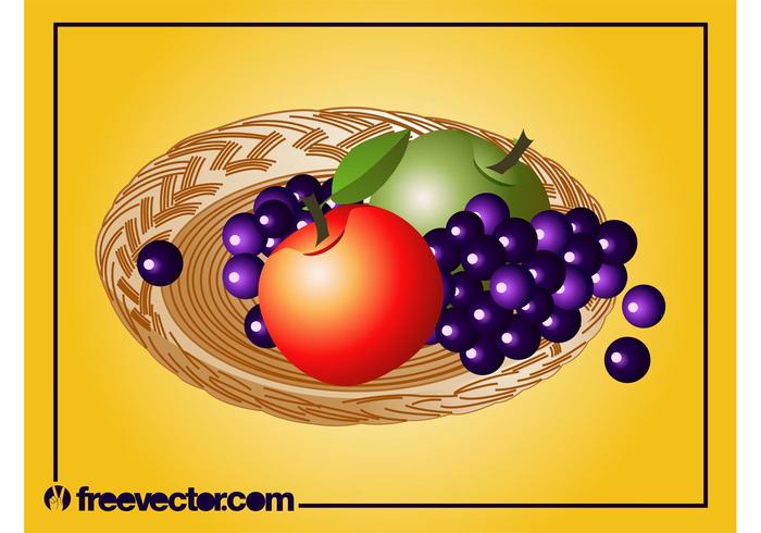 Fruit Plate Vector Fruit Plate Vector