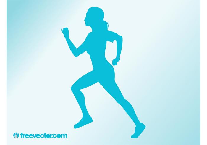 Running Woman Vector Running Woman Vector