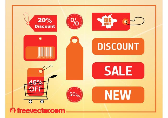 Discount Labels Vector Discount Labels Vector