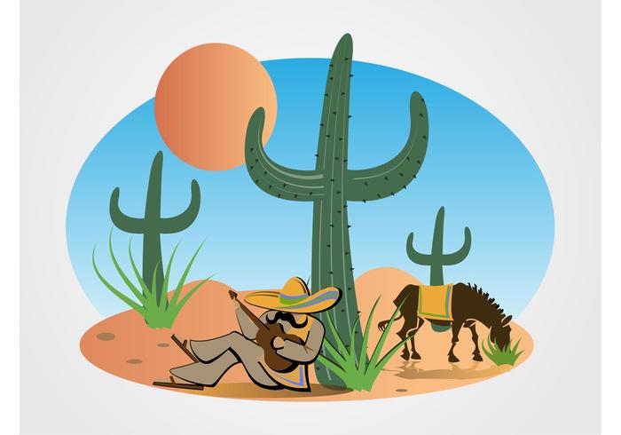 Mexican Desert Vector Mexican Desert Vector