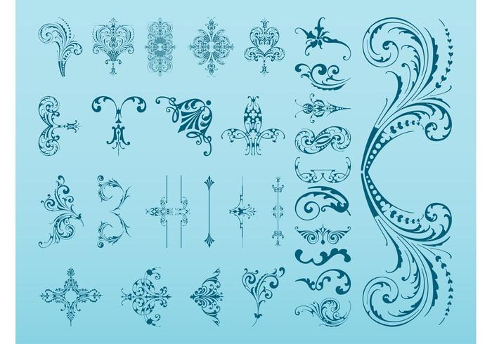 Vintage Flower Swirls Vintage Flower Swirls