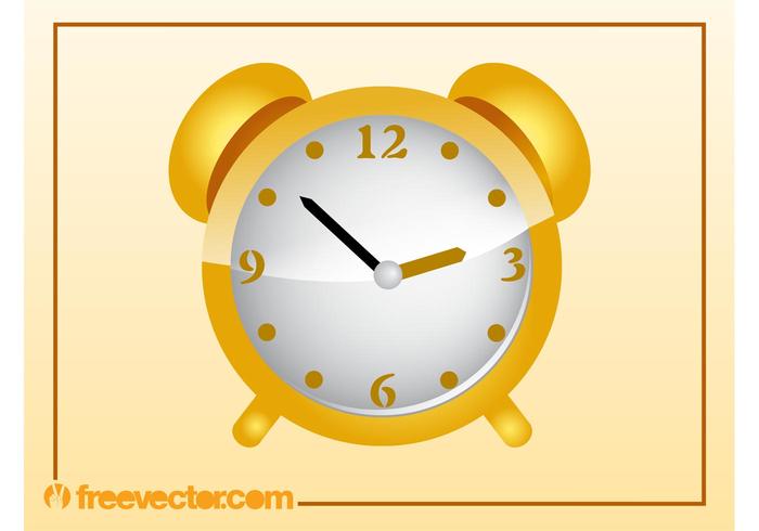 Golden Clock Vector Golden Clock Vector