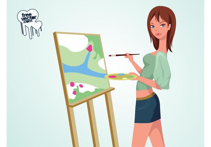 Painting Girl Painting Girl