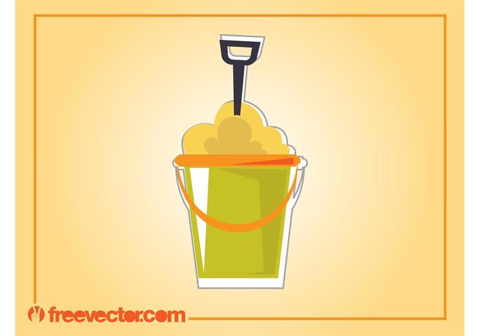 Beach Bucket Vector Beach Bucket Vector