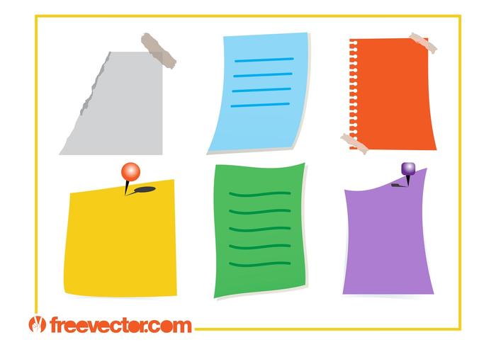 Colorful Notes Vectors Colorful Notes Vectors