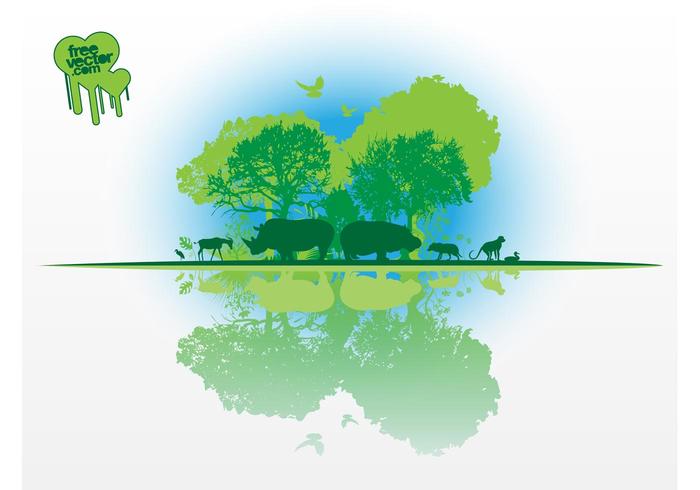 African Nature Vector African Nature Vector