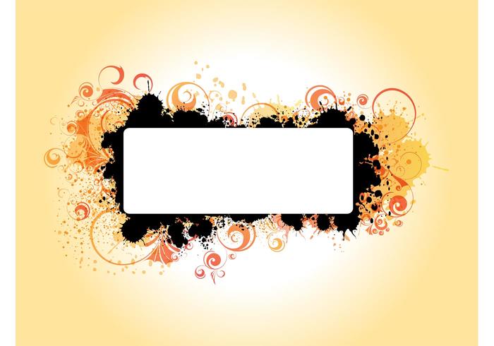 Vector Banner With Swirls Vector Banner With Swirls