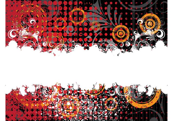 Floral Grunge Background Vector Floral Grunge Background Vector