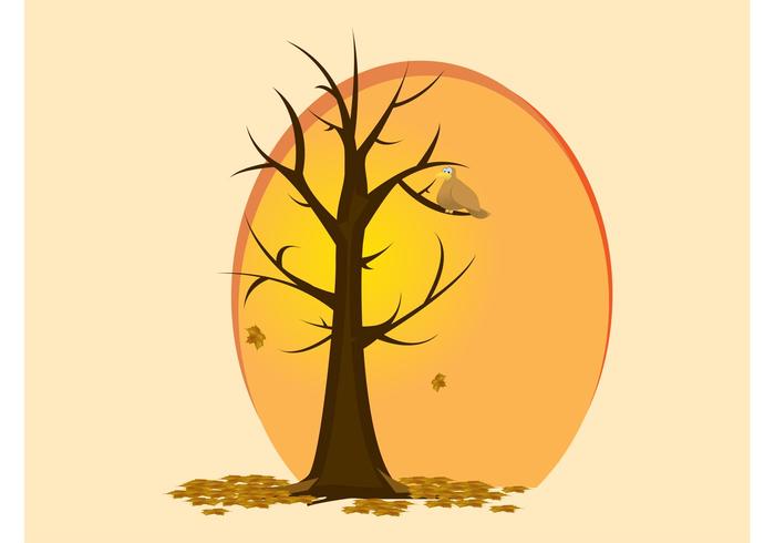 Autumn Bird Vector