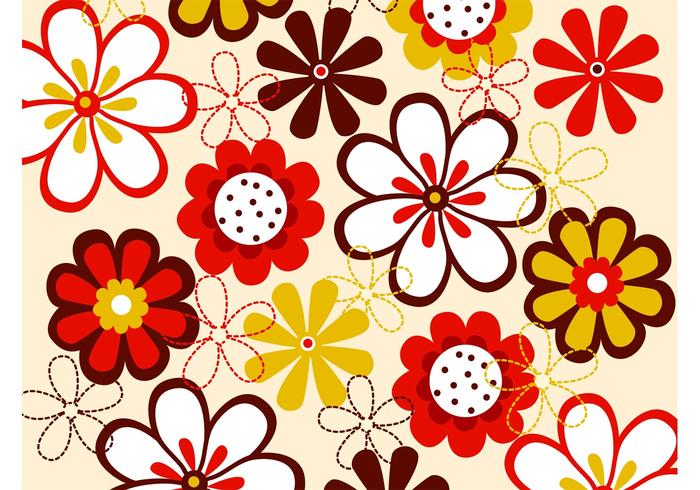 Vector Flowers Pattern Vector Flowers Pattern