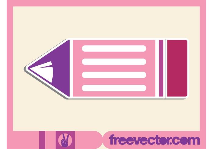 Vector Pencil Sticker Vector Pencil Sticker