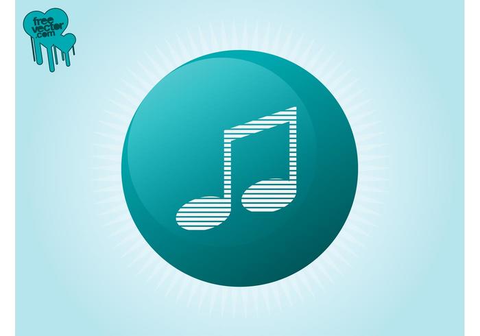 Music Button Vector Music Button Vector