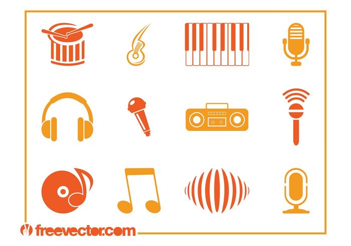 Music Icons Vectors Music Icons Vectors