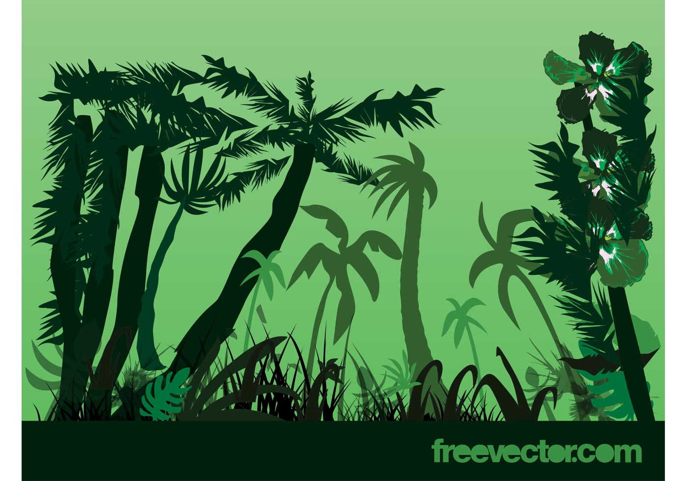 Download Jungle Plants Vector - Download Free Vector Art, Stock ...